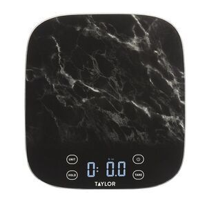 Taylor -  22lb Waterproof Digital Kitchen Food Scale  Black